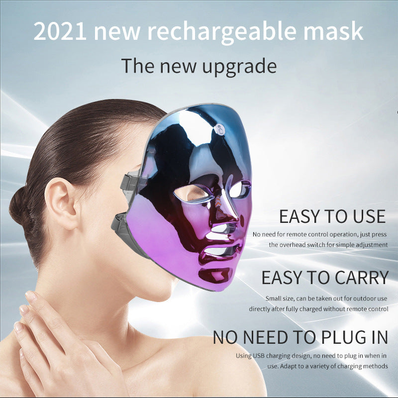 LED Face Mask – 7-Color Light Therapy for Glowing Skin